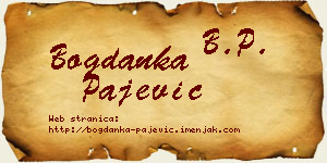 Bogdanka Pajević vizit kartica